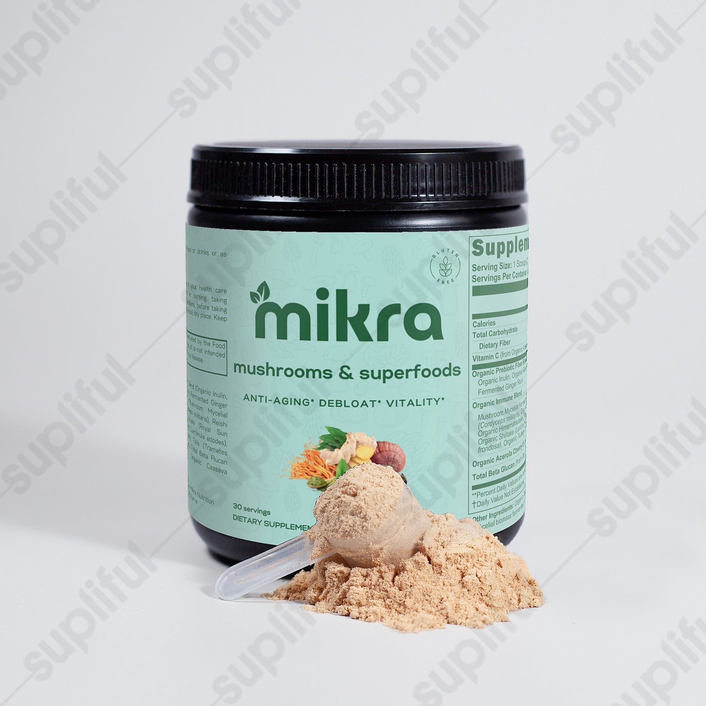 mushrooms & superfoods blend by mikra